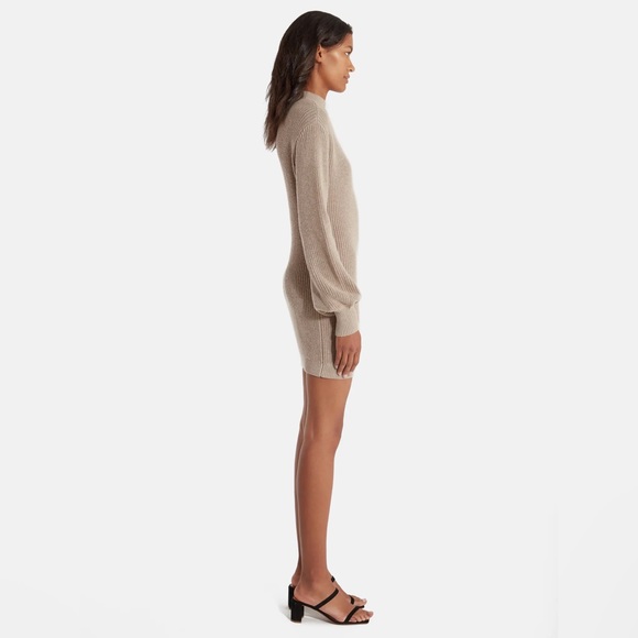 Billie the Label sweater dress cream mock neck Shopbop Nordstrom - Picture 4 of 10